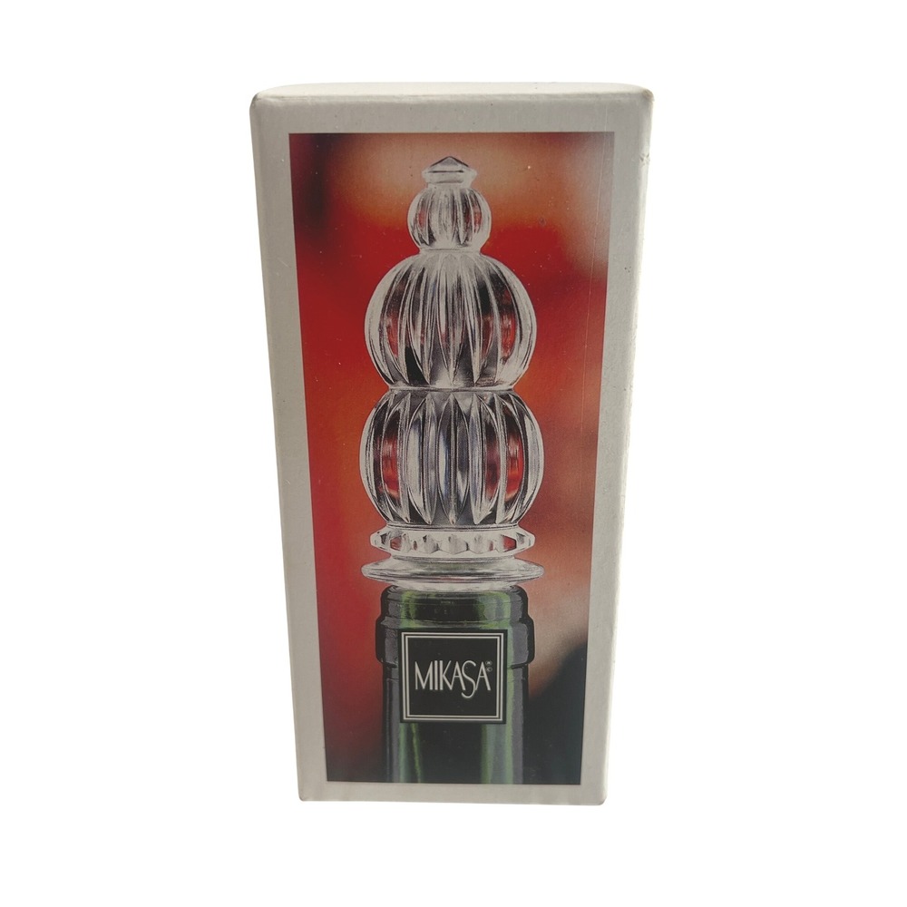 Mikasa Monterey Crystal Bottle Stopper T8173 900 Elegant Barware Accent‎